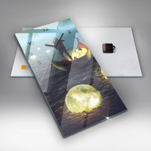 Modern vertical wall clock Abstraction
