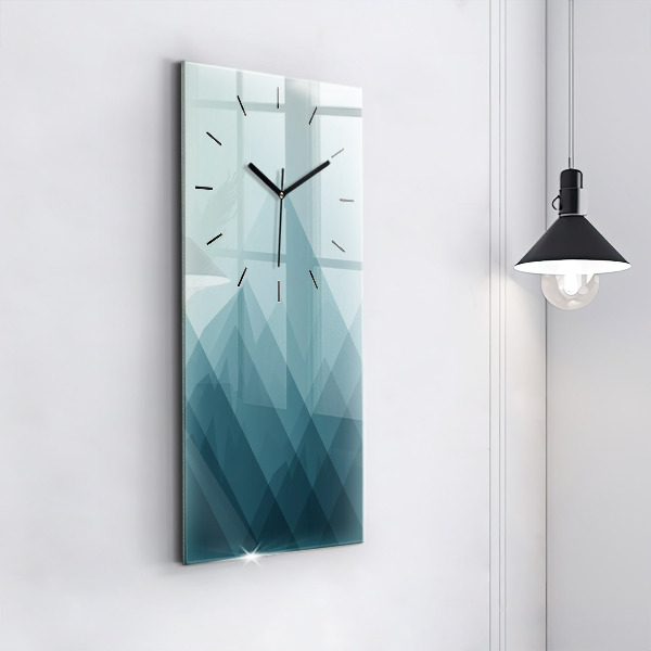 Modern vertical wall clock Geometric figures