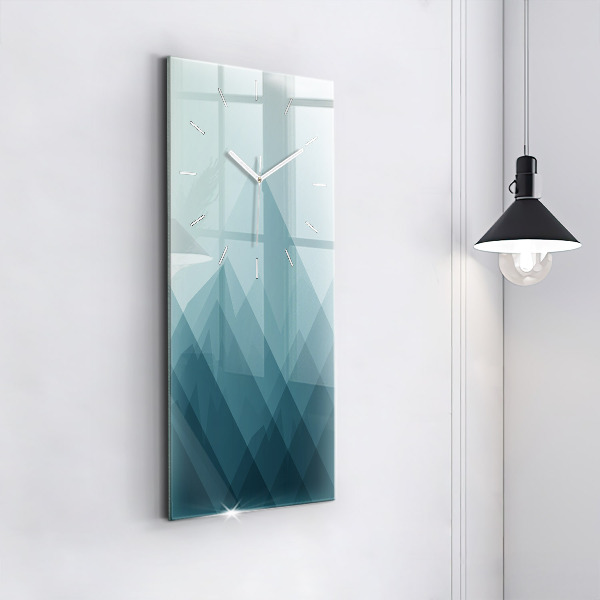 Modern vertical wall clock Geometric figures
