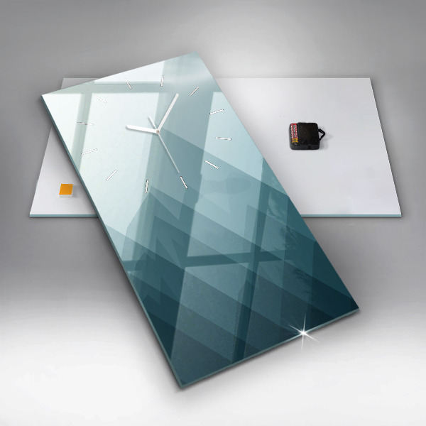 Modern vertical wall clock Geometric figures