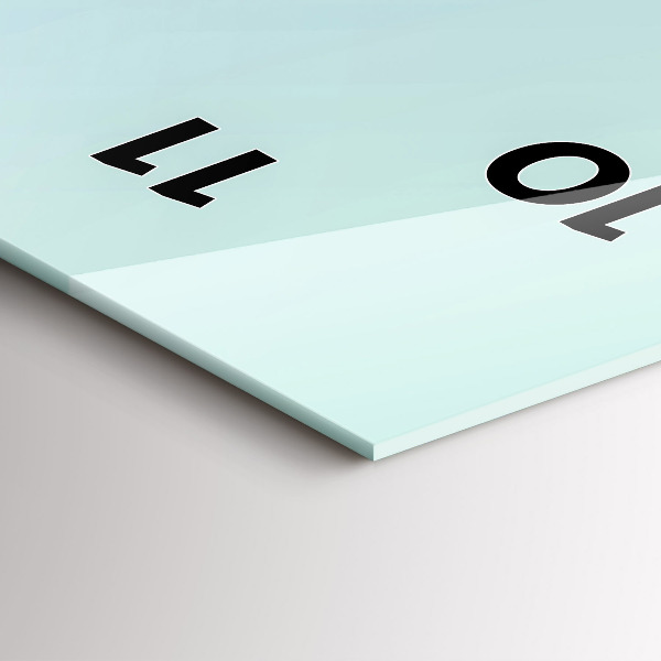 Modern vertical wall clock Geometric figures