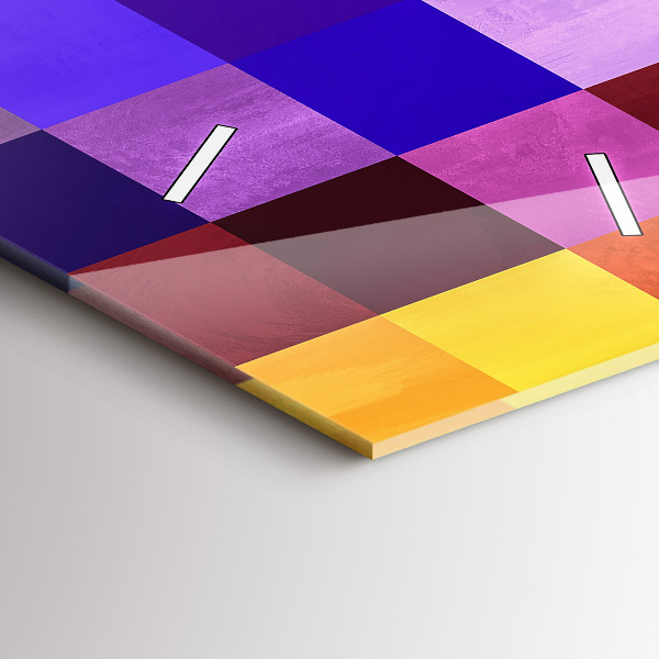 Modern vertical wall clock Composition of Squares