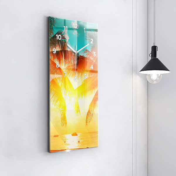 Modern vertical wall clock Holidays Relaxation Summer