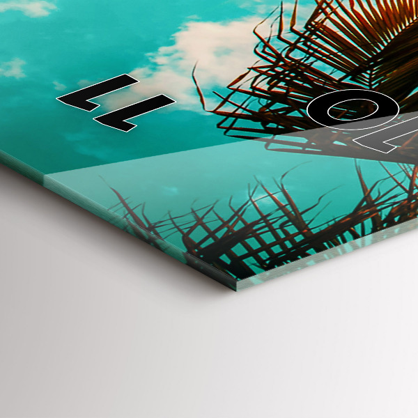 Modern vertical wall clock Holidays Relaxation Summer