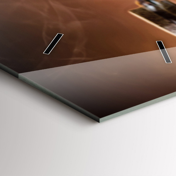 Modern vertical wall clock The Culinary Heart of Italy