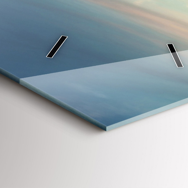 Modern vertical wall clock New York Manhattan