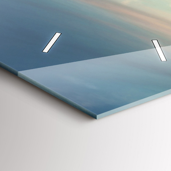 Modern vertical wall clock New York Manhattan