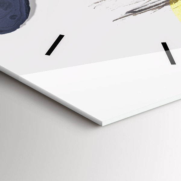 Modern vertical wall clock Surrealist collage