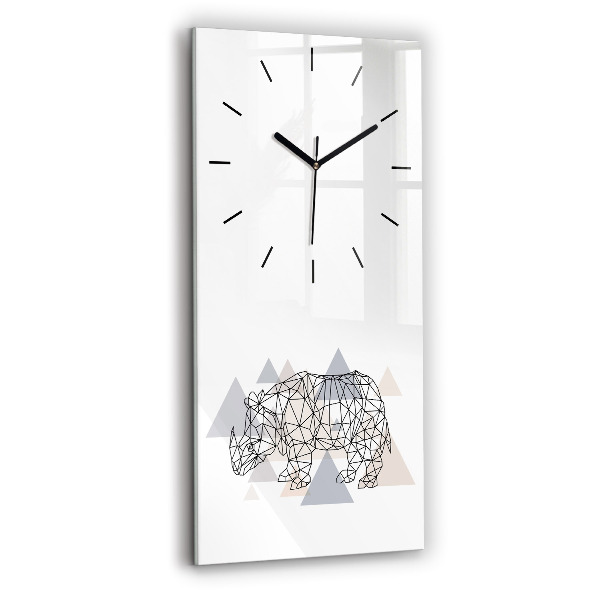 Modern vertical wall clock Geometric Pattern