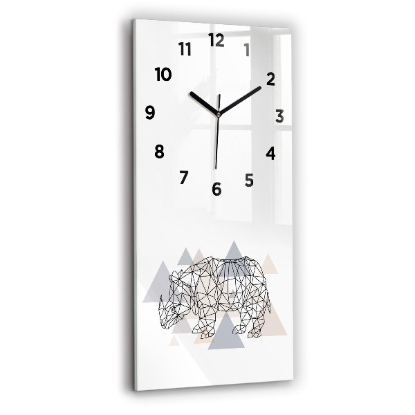 Modern vertical wall clock Geometric Pattern