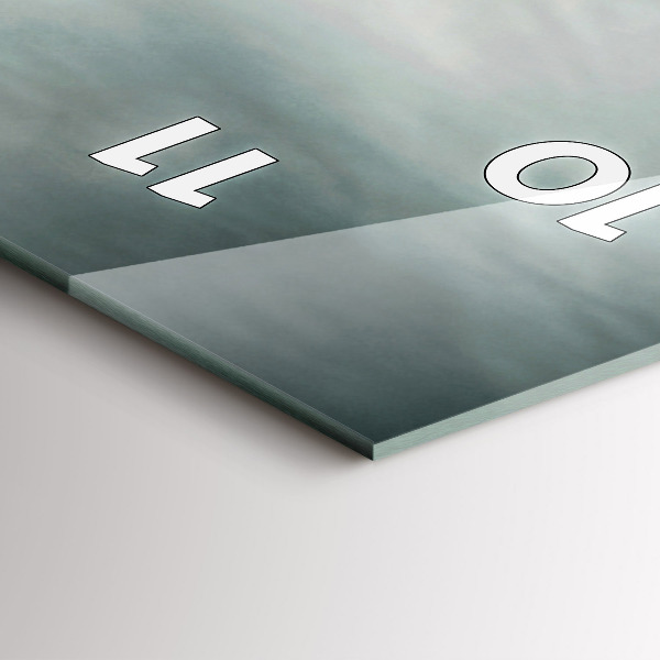 Modern vertical wall clock Motor Style Adrenaline