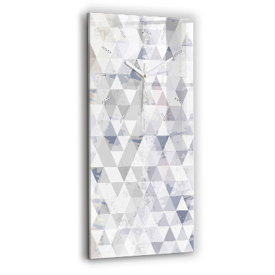 Modern vertical wall clock Geometric pattern