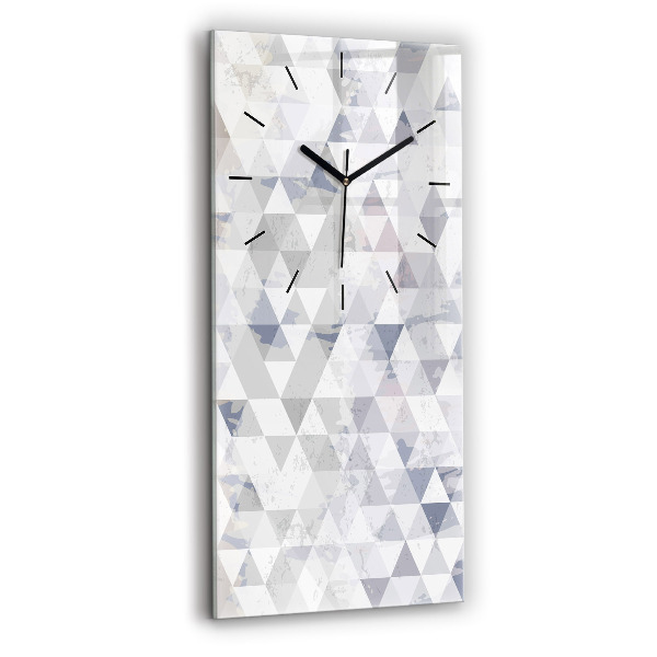 Modern vertical wall clock Geometric pattern