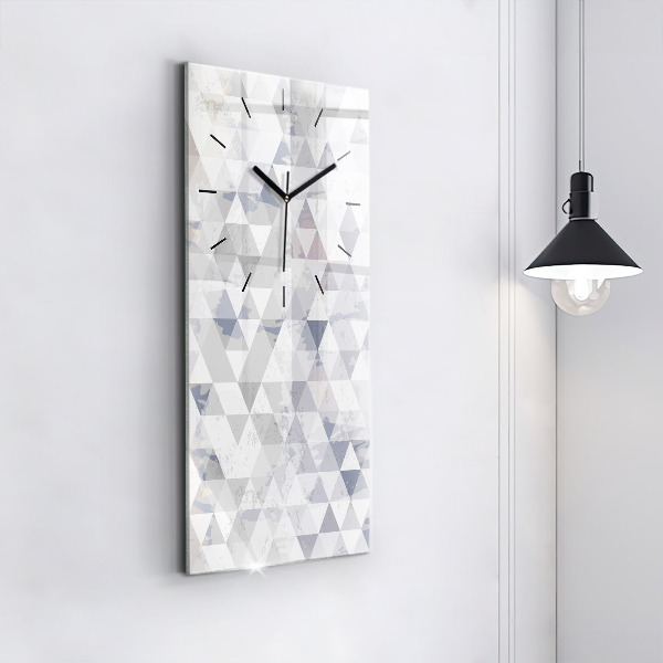 Modern vertical wall clock Geometric pattern
