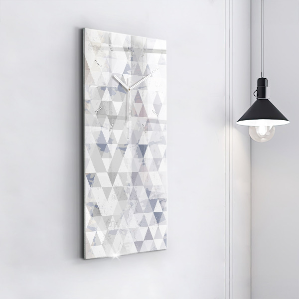 Modern vertical wall clock Geometric pattern