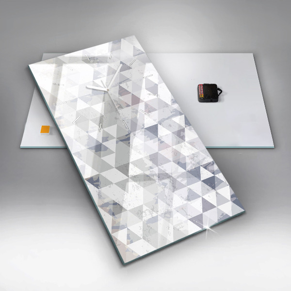 Modern vertical wall clock Geometric pattern
