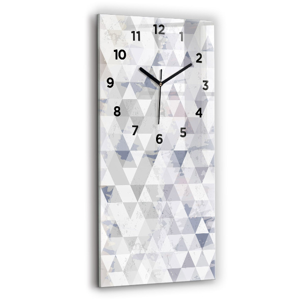 Modern vertical wall clock Geometric pattern