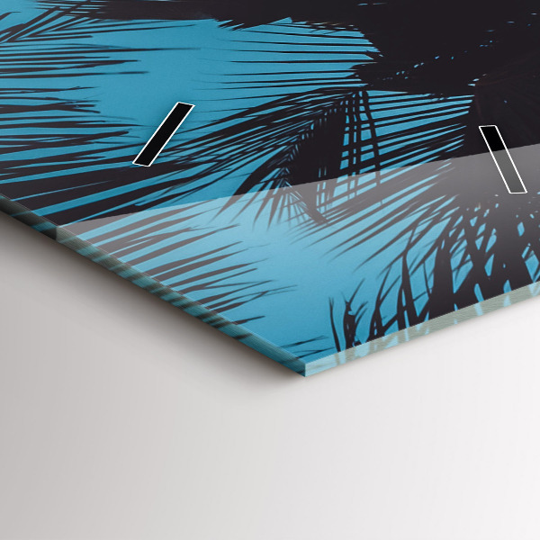 Modern vertical wall clock Surfing on the beach