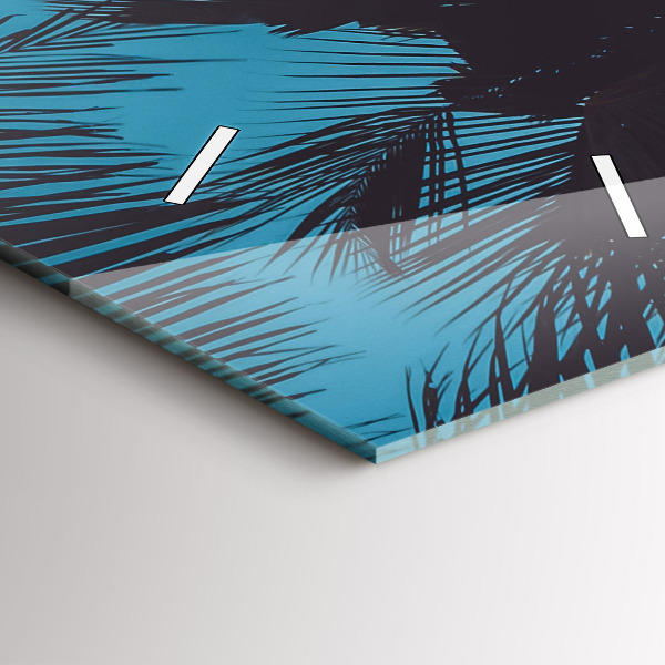 Modern vertical wall clock Surfing on the beach