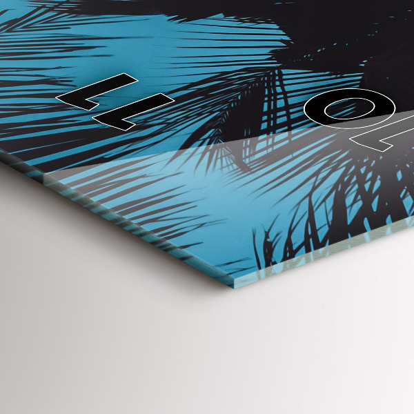 Modern vertical wall clock Surfing on the beach