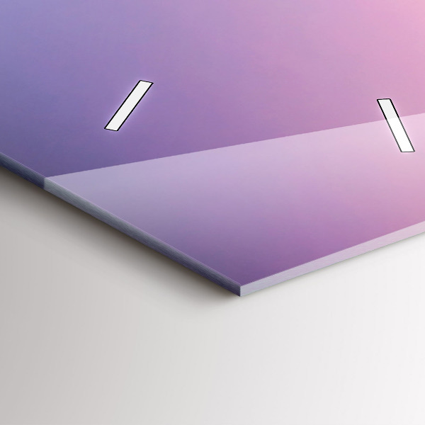 Modern vertical wall clock Sunset Maldives