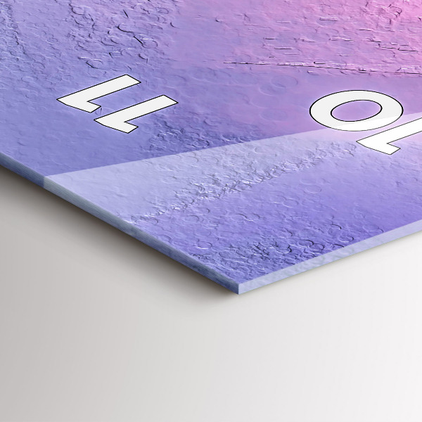 Modern vertical wall clock Seascape