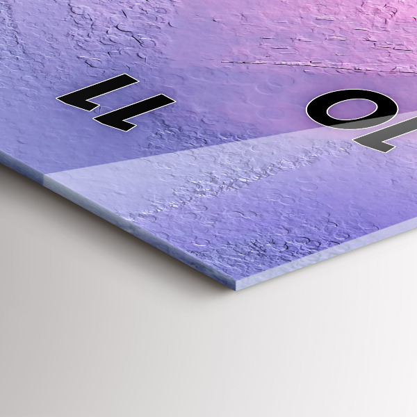 Modern vertical wall clock Seascape