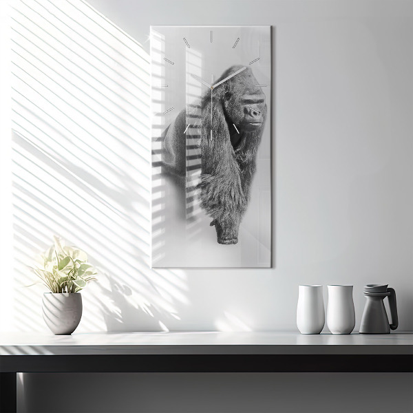Modern vertical wall clock Animal Art Collection