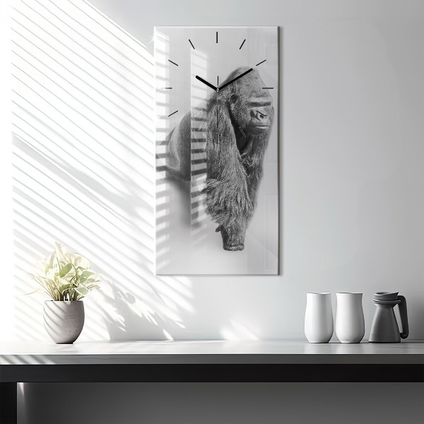 Modern vertical wall clock Animal Art Collection