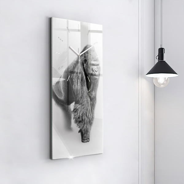 Modern vertical wall clock Animal Art Collection