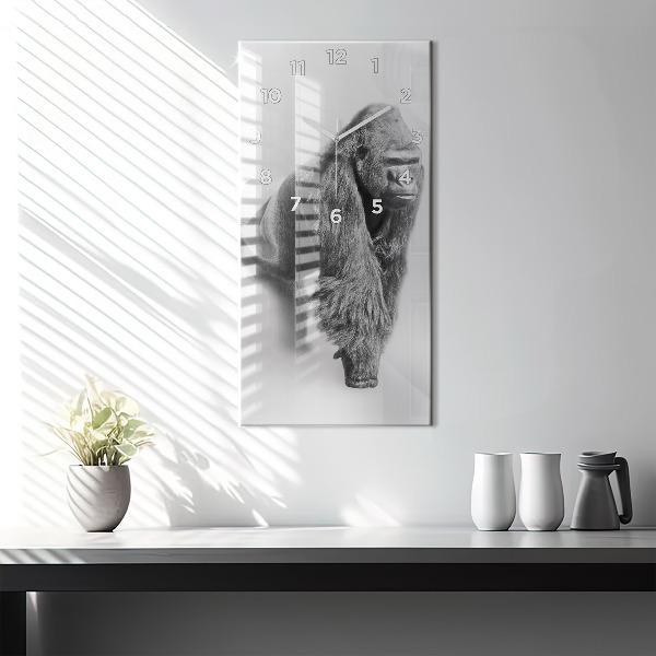 Modern vertical wall clock Animal Art Collection