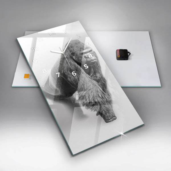 Modern vertical wall clock Animal Art Collection