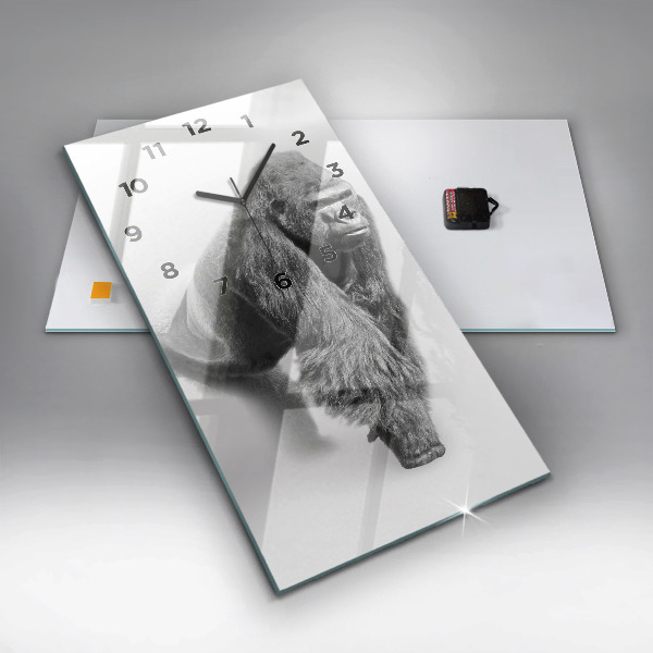 Modern vertical wall clock Animal Art Collection