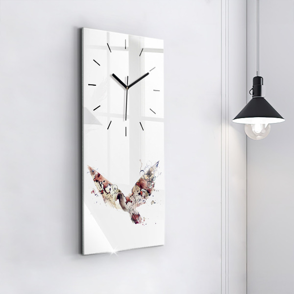Modern vertical wall clock Abstract view