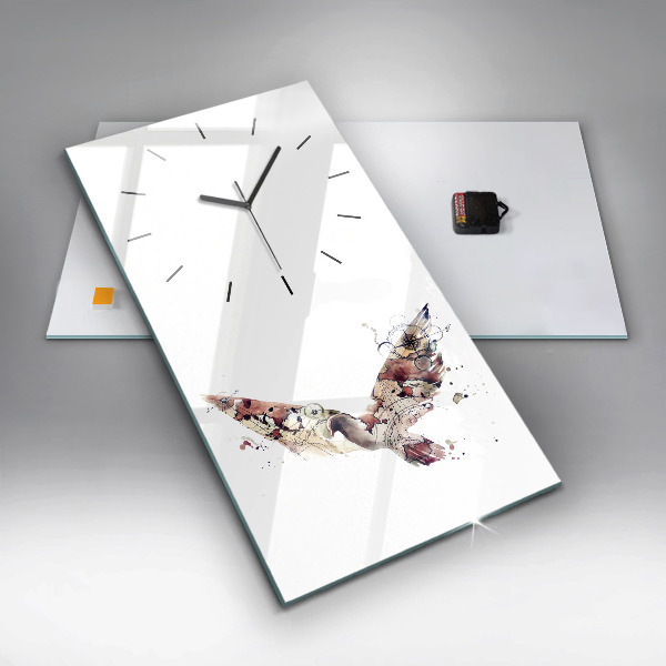 Modern vertical wall clock Abstract view