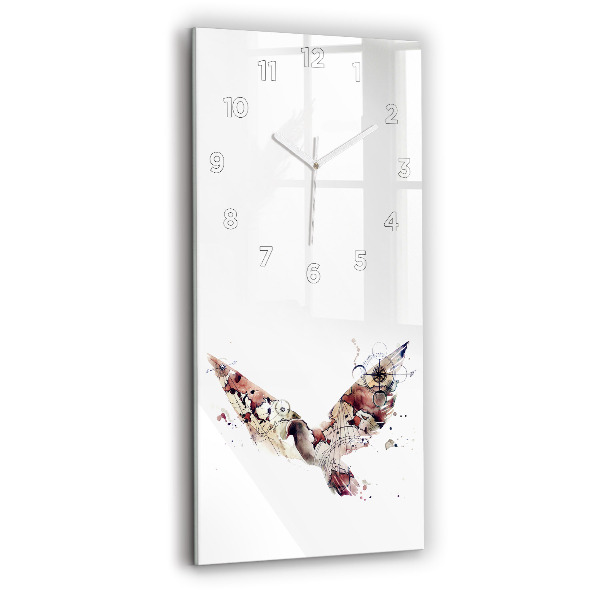 Modern vertical wall clock Abstract view