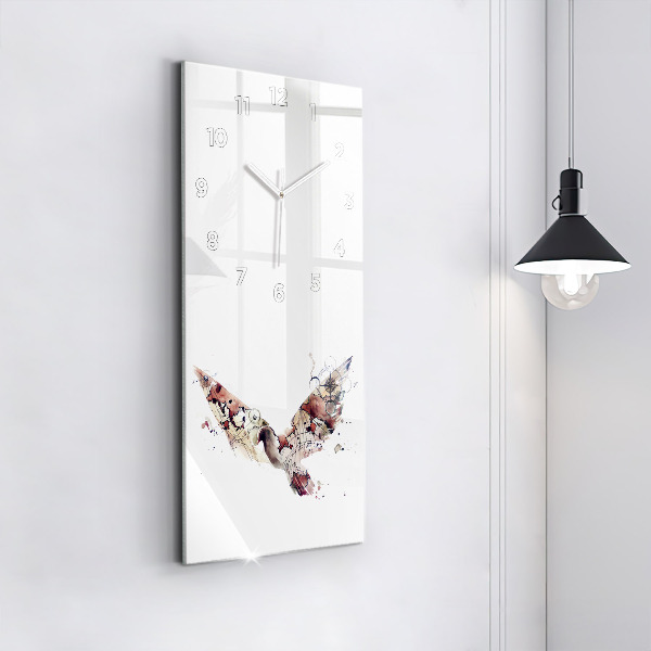 Modern vertical wall clock Abstract view