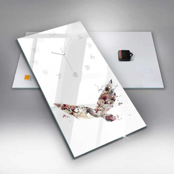 Modern vertical wall clock Abstract view