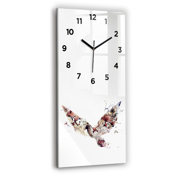 Modern vertical wall clock Abstract view