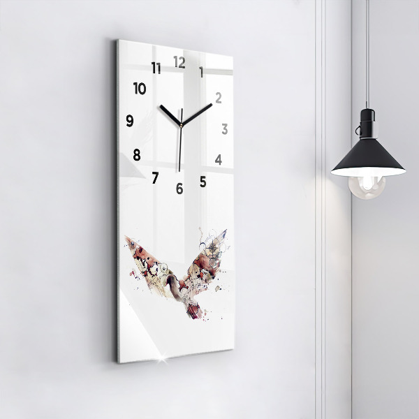 Modern vertical wall clock Abstract view