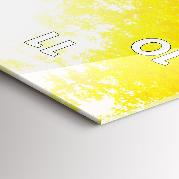 Modern vertical wall clock View of the waterfall