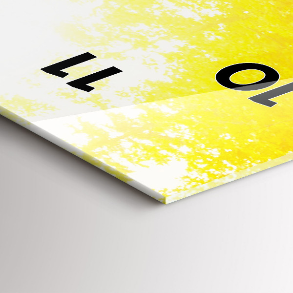 Modern vertical wall clock View of the waterfall