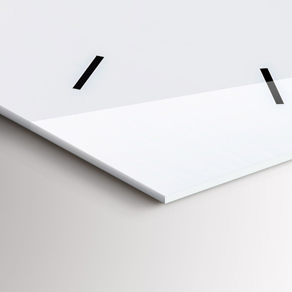 Modern vertical wall clock Flying Island and Waterfall