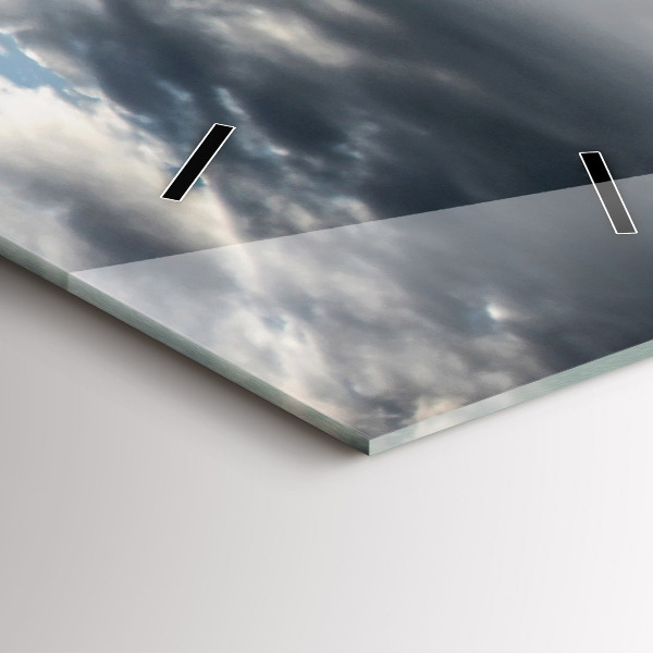 Modern vertical wall clock Gondola in Venice