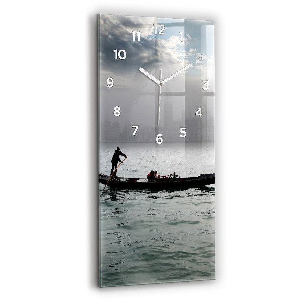 Modern vertical wall clock Gondola in Venice