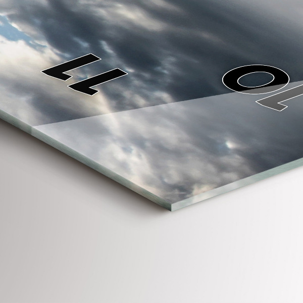 Modern vertical wall clock Gondola in Venice