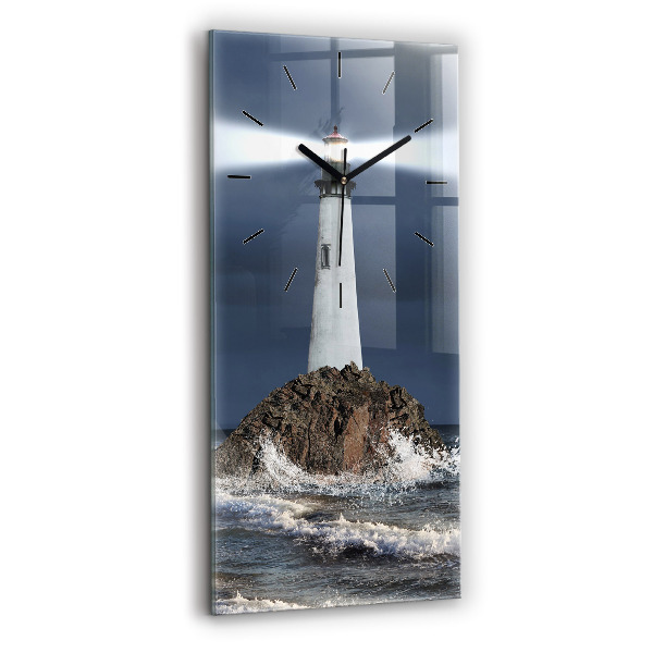 Modern vertical wall clock Lighthouse