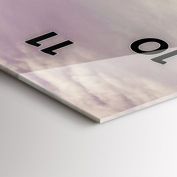 Modern vertical wall clock Vintage car