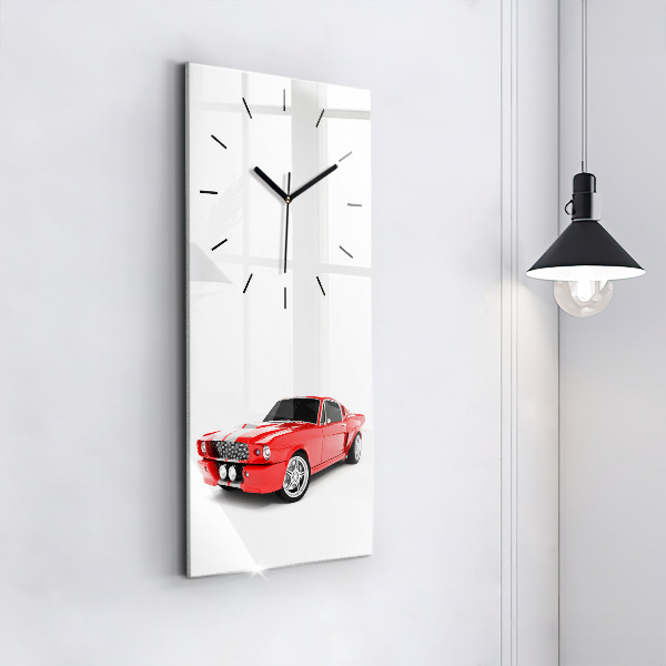 Modern vertical wall clock Sports car