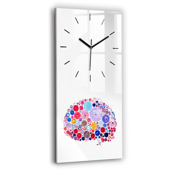 Modern vertical wall clock Colorful Abstract Illustration